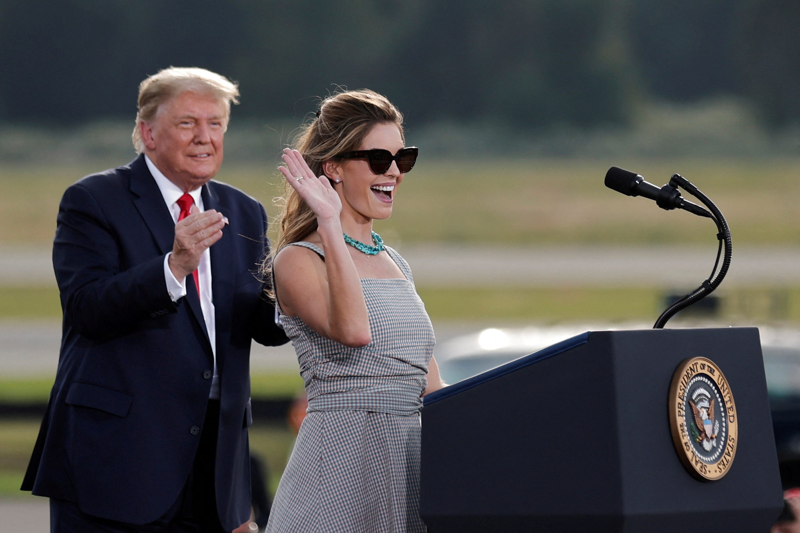 Trump with Hicks campaigning in 2020